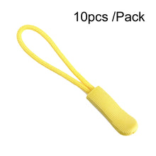 Load image into Gallery viewer, 10pcs /Pack TPU Plastic Slider Zipper Cord Caterpillar Puller