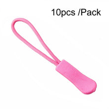 Load image into Gallery viewer, 10pcs /Pack TPU Plastic Slider Zipper Cord Caterpillar Puller