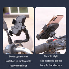 Load image into Gallery viewer, Mobile Phone Navigation Support Bracket, For Motorcycle, For Bicycle