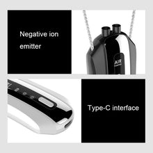 Load image into Gallery viewer, Portable Negative Ion Air Purifier Home Hanging Neck Purifier, Chain Style (White), Chain Style (Black), Rope Style (White), Rope Style (Black)