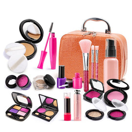 Girls Simulation Dressing Makeup Box Play House Non-toxic Cosmetics Set