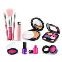 Load image into Gallery viewer, 11pcs/set Girls Simulation Dressing Makeup Box Play House Non-toxic Cosmetics Set