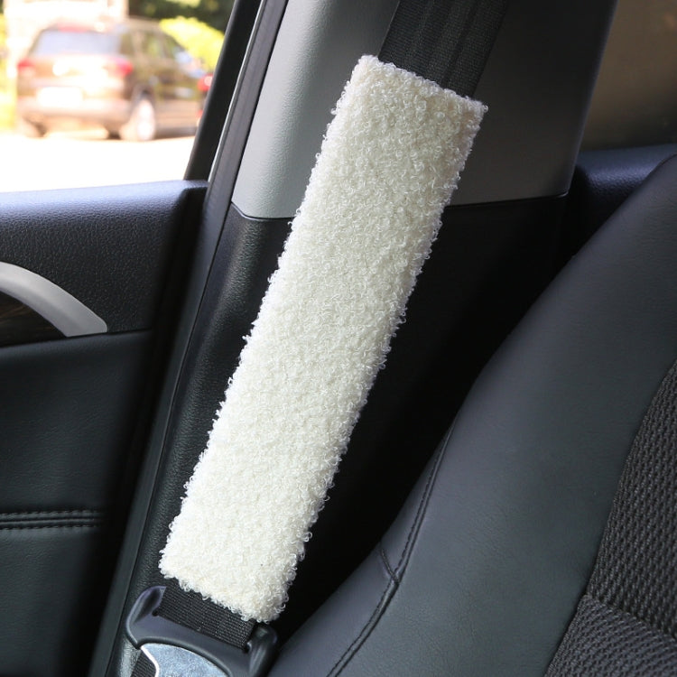 Car Seat Belt Protector Soft Extended Shoulder Pads, Black Ice Silk, Black Plush, Black Square, Purple Square, Rose Red Square, Beige Square, Milky White Plush, Grey