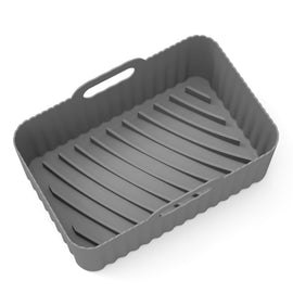 For Ninja DZ201 Air Fryer Silicone Liner Mat Reusable Basket Tray, Gray Thick Model (140g), Gray Thin Model (95g), Black Thin Model (95g), Pink Thin Model (95g), Red Thin Model (95g), Blue Thin Model (95g), Large Black (153g), Large Pink (153g)        ...