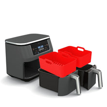 Load image into Gallery viewer, For Ninja DZ201 Air Fryer Silicone Liner Mat Reusable Basket Tray, Gray Thick Model (140g), Pink Thick Model (140g), Blue Thick Model (140g), Red Thick Model (140g), Black Thick Model (140g), Gray Thin Model (95g), Black Thin Model (95g)               ...