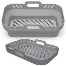 Load image into Gallery viewer, For Ninja DZ201 Air Fryer Silicone Mat Foldable Reusable Basket Tray, Gray, Black, Pink, Red, Blue