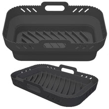 Load image into Gallery viewer, For Ninja DZ201 Air Fryer Silicone Mat Foldable Reusable Basket Tray, Gray, Black, Pink, Red, Blue