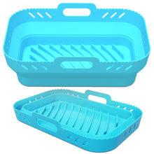 Load image into Gallery viewer, For Ninja DZ201 Air Fryer Silicone Mat Foldable Reusable Basket Tray, Gray, Black, Pink, Red, Blue