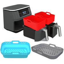 Load image into Gallery viewer, For Ninja DZ201 Air Fryer Silicone Mat Foldable Reusable Basket Tray, Gray, Black, Pink, Red, Blue