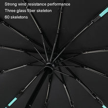 Load image into Gallery viewer, 60 Bone Sunny Rain Dual-use Automatic Umbrella Wind-resistant Reinforced Sunshade UV Sun Umbrella, 60 Bones