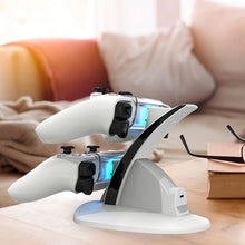 Load image into Gallery viewer, iplay HBP-253 For PS5 Game Wireless Handle Double Charging Base Placement Bracket, HBP-253 (White), HBP-253 (Black)