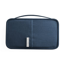 Load image into Gallery viewer, Travel Waterproof Dustproof Portable Passport Document Bag, Blue Large, Black Large, Gray Large, Navy Blue Large, Orange Pink Large, Blue Small, Black Small, Navy Blue Small, Orange Pink Small