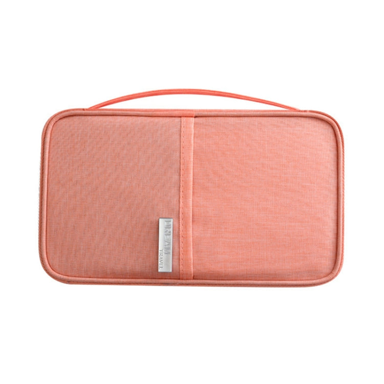 Travel Waterproof Dustproof Portable Passport Document Bag, Blue Large, Black Large, Gray Large, Navy Blue Large, Orange Pink Large, Blue Small, Black Small, Navy Blue Small, Orange Pink Small