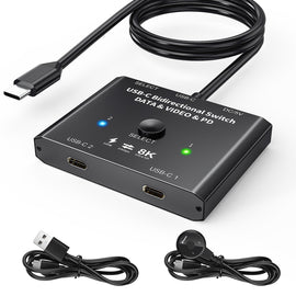 8K30 Type-C / USB-C Bidirectional Switch 10Gbps HD Splitter, KC-C201, C201 Single Machine