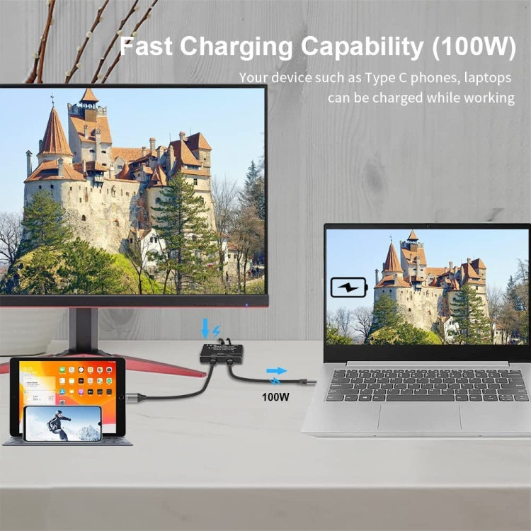 8K30 Type-C / USB-C Bidirectional Switch 10Gbps HD Splitter, KC-C201, C201 Single Machine