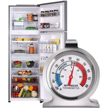 Load image into Gallery viewer, 2 Inch Stainless Steel Refrigerator Thermometer Freezer Thermometer