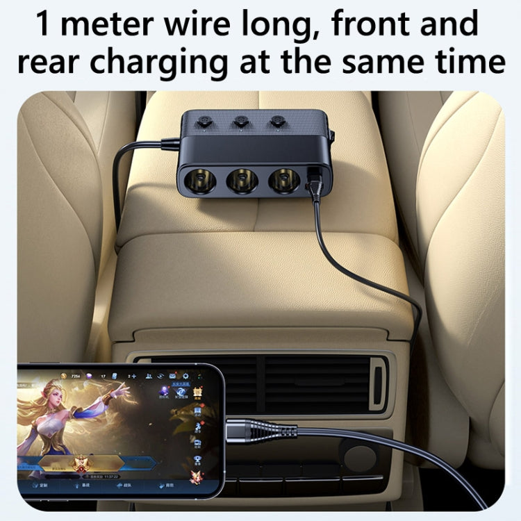 Car Cigarette Lighter USB3.0/PD Interface 127W Car Charger