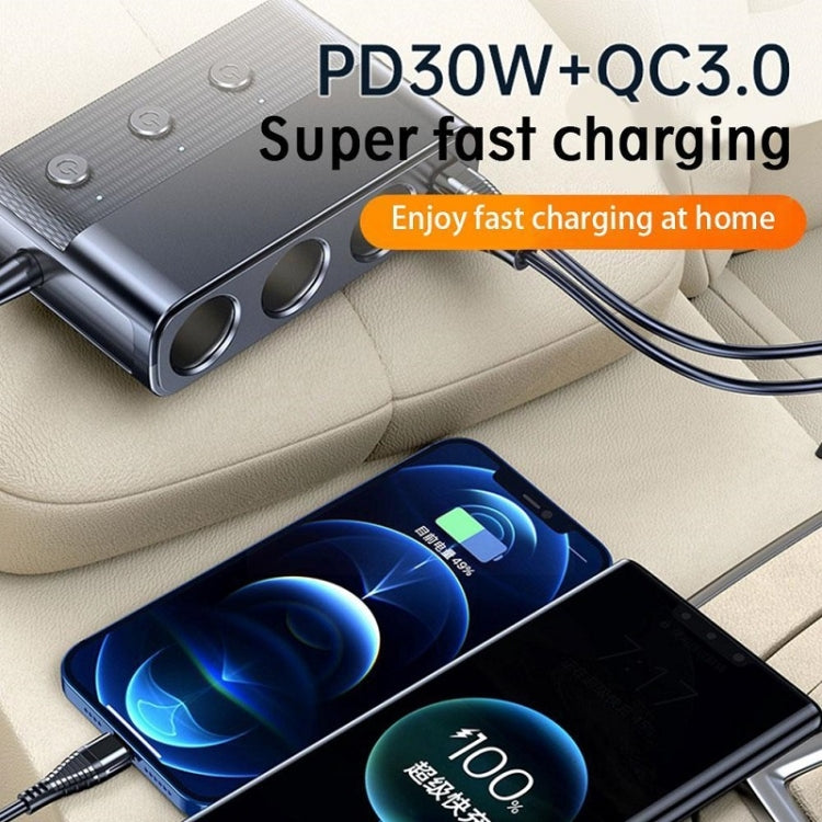 Car Cigarette Lighter USB3.0/PD Interface 127W Car Charger