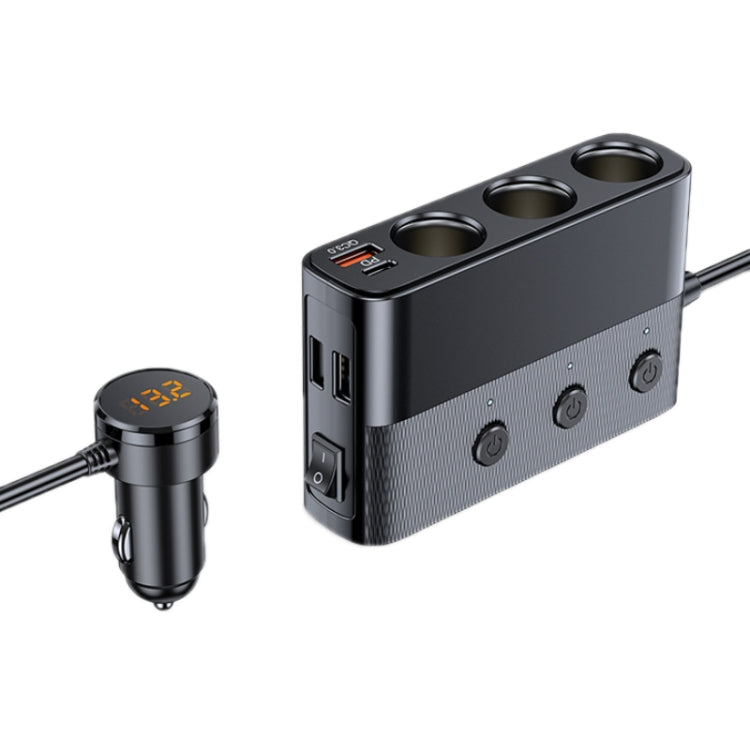 Car Cigarette Lighter USB3.0/PD Interface 127W Car Charger
