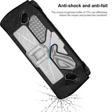 Load image into Gallery viewer, For ASUS Rog Ally Game Console PC+TPU Protective Case Cover With Bracket, PC+TPU  Black+Transparent, PC+TPU White+Transparent