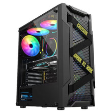 Load image into Gallery viewer, EVESKY Acrylic Side Transparent ATX Computer Case With 6 Fans Position And USB 3.0 Interface, Black, White