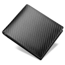 Load image into Gallery viewer, Men Wallet Carbon Fiber Horizontal Business Wallet Card Holder, k3260 Grey, k3260 Coffee