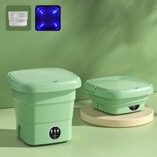 Load image into Gallery viewer, Mini Portable Folding Household Washing Machine Underwear Washer, Fruit Green, Lake Blue, Warm Yellow, Fruit Pink, Fruit Green + Blue Light Antibacterial, Lake Blue + Blue light antibacterial, Warm Yellow + Blue light antibacterial                     ...