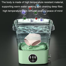 Load image into Gallery viewer, Mini Portable Folding Household Washing Machine Underwear Washer, Fruit Green, Lake Blue, Warm Yellow, Fruit Pink, Fruit Green + Blue Light Antibacterial, Lake Blue + Blue light antibacterial, Warm Yellow + Blue light antibacterial                     ...
