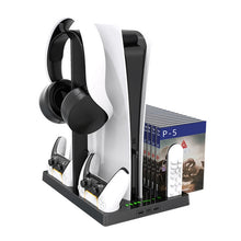 Load image into Gallery viewer, iplay for PS5 Game Console Cooling Fan Base Charging Stand with Disc Holder, HBP-271