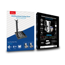 Load image into Gallery viewer, iplay for PS5 Game Console Cooling Fan Base Charging Stand with Disc Holder, HBP-271