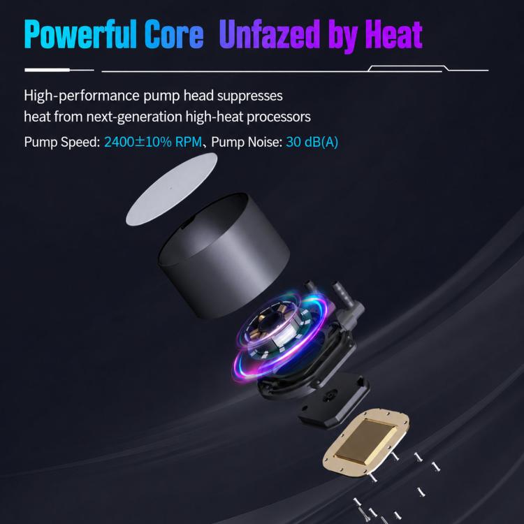 Sumtax Water Cooler Cpu Fan RGB Fan Liquid Heatsink Integrated Radiator, 120mm Colorful, 120mm RGB, 240mm, 360mm