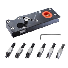 Load image into Gallery viewer, Woodworking Multi-Angle Chamfering Adjustable Depth Hand Planer, Black Planer, Red Planer, Black + 6 Blades, Red + 6 Blades