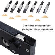 Load image into Gallery viewer, Woodworking Multi-Angle Chamfering Adjustable Depth Hand Planer, Black Planer, Red Planer, Black + 6 Blades, Red + 6 Blades