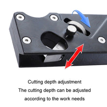 Load image into Gallery viewer, Woodworking Multi-Angle Chamfering Adjustable Depth Hand Planer, Black Planer, Red Planer, Black + 6 Blades, Red + 6 Blades