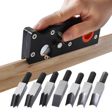 Load image into Gallery viewer, Woodworking Multi-Angle Chamfering Adjustable Depth Hand Planer, Black Planer, Red Planer, Black + 6 Blades, Red + 6 Blades