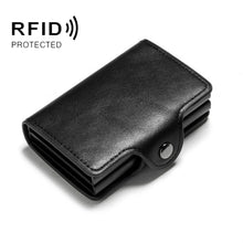 Load image into Gallery viewer, Automatic Pop-up Card Holder Metal Card Box RFID Credit Card Bank Card Box Wallet, GS-AL003 Red, GS-AL003 Blue, GS-AL003  Black, GS-AL003 Coffee, GS-AL003 Brown