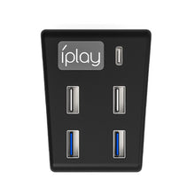 Load image into Gallery viewer, iplay HBP-308 For Sony PS5 5 in 1 Game Console USB3.0 HUB Connection Transmission Extender, For Sony PS5