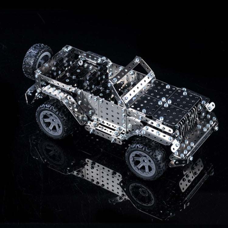 Assembly Off-Road Vehicle Intelligence Manual Assembly Toy Machinery Building Metal Model