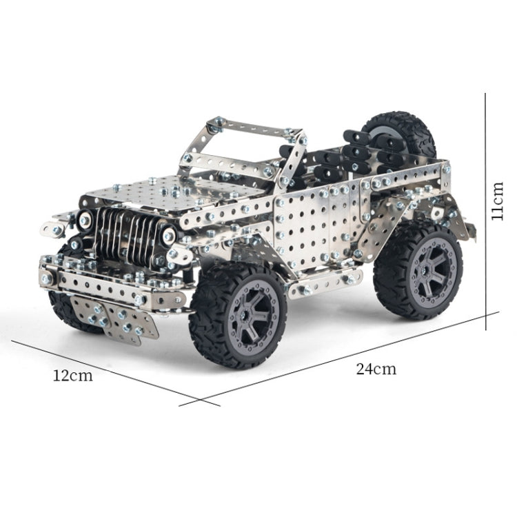 Assembly Off-Road Vehicle Intelligence Manual Assembly Toy Machinery Building Metal Model