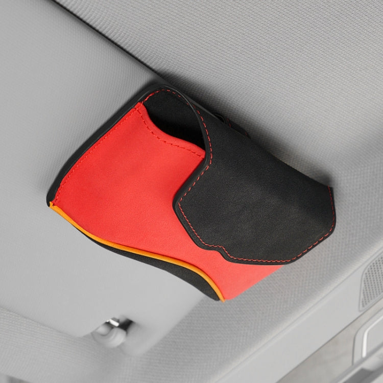 Car Sun Visor Multifunctional Glasses Case Card Storage Bracket