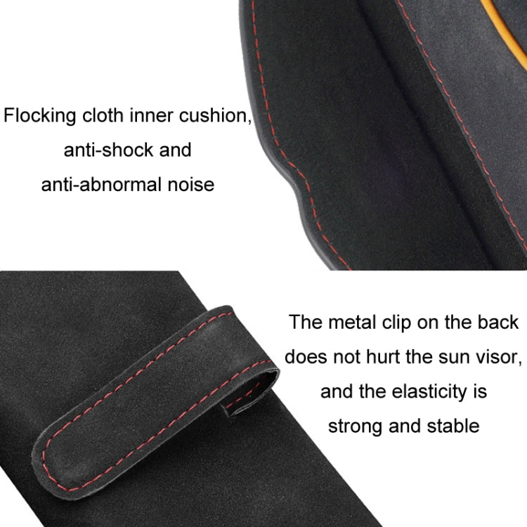 Car Sun Visor Multifunctional Glasses Case Card Storage Bracket