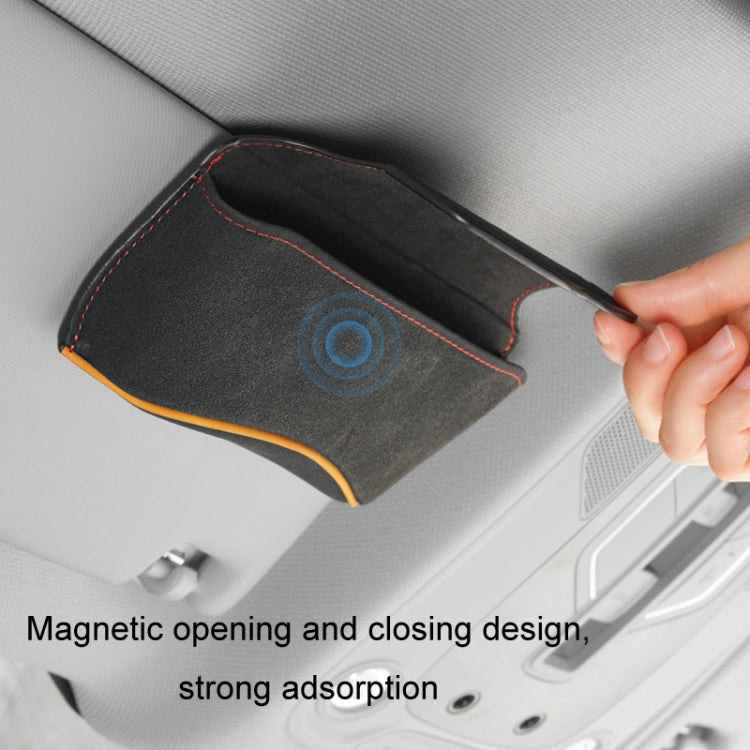 Car Sun Visor Multifunctional Glasses Case Card Storage Bracket