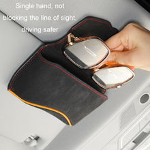 Load image into Gallery viewer, Car Sun Visor Multifunctional Glasses Case Card Storage Bracket