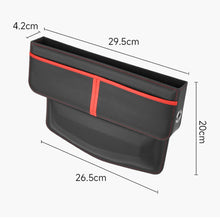 Load image into Gallery viewer, Leather Car Seat Gap Multifunctional Storage Box