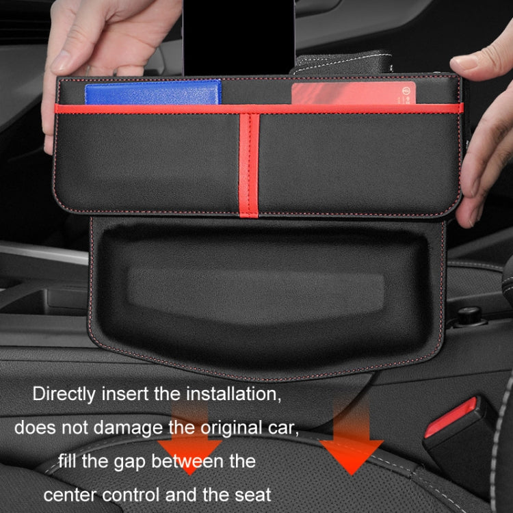 Leather Car Seat Gap Multifunctional Storage Box
