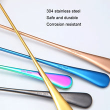 Load image into Gallery viewer, 304 Stainless Steel Long Handle Thickened Pointed Spoon Coffee Ice Drink Mixing Spoon, Stainless Steel Color, Titanium Gold, Rose Gold, Colorful, Titanium Black
