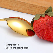 Load image into Gallery viewer, 304 Stainless Steel Long Handle Thickened Pointed Spoon Coffee Ice Drink Mixing Spoon, Stainless Steel Color, Titanium Gold, Rose Gold, Colorful, Titanium Black