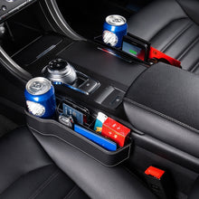 Load image into Gallery viewer, Car Crevice Storage Box Seat Decoration Finishing Box, Black Leather Principal Driver, Black Leather Co-pilot, Beige Leather Principal Driver, Beige Leather Co-pilot, Mocha Brown Leather Principal Driver, Mocha Brown Co-pilot, Red Suede Principal Drive...