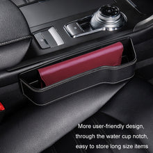 Load image into Gallery viewer, Car Crevice Storage Box Seat Decoration Finishing Box, Black Leather Principal Driver, Black Leather Co-pilot, Beige Leather Principal Driver, Beige Leather Co-pilot, Mocha Brown Leather Principal Driver, Mocha Brown Co-pilot, Red Suede Principal Drive...