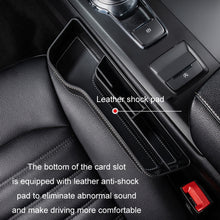 Load image into Gallery viewer, Car Crevice Storage Box Seat Decoration Finishing Box, Black Leather Principal Driver, Black Leather Co-pilot, Beige Leather Principal Driver, Beige Leather Co-pilot, Mocha Brown Leather Principal Driver, Mocha Brown Co-pilot, Red Suede Principal Drive...